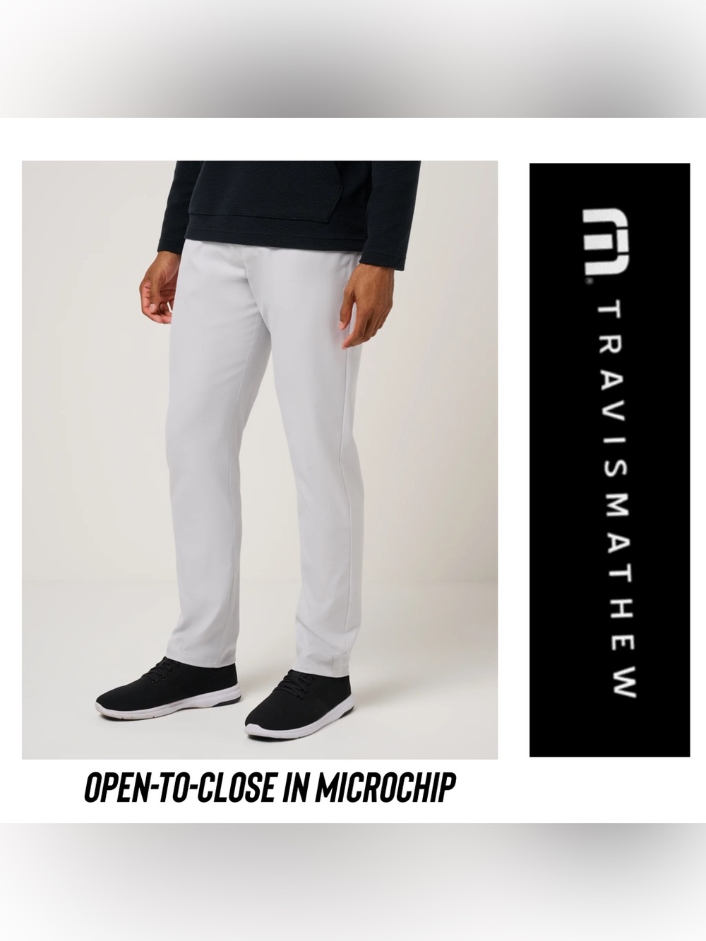 Travis Mathew | Open to Close Men’s Pants | 33 x 32 | Microchip